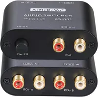 Аудіо світч-перемикач 2-в-1 (RCA/3.5mm), Двоспрямований, З регулятором гучності — фото 3
