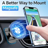 Магнітний автотримач Coolpow для MagSafe (N55 Magnets), У дефлектор, 360° — фото 10