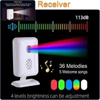 Wireless PIR Motion Sensor Detector Home Store Welcome Buzzer Security Alarm Chime for Business Mailbox Front Door Entry Alert (2 Sensor & 1 Doorbell) — фото 3