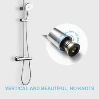 Shower Hose 5 m, Anti-Twist Protection, Stainless Steel, High Pressure Replacement Flexo for Bathroom Faucets, Silver — фото 2