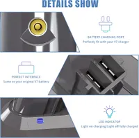 Акумулятор для Dyson V7 (SV11) Посилений 6000mAh, + Передфільтр