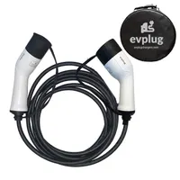 Зарядний кабель для електромобіля EVPLUG Type 2 (11kW, 16A, 3 Фази, 5 метрів)