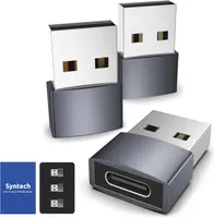 Адаптер-перехідник USB на Type-C Syntech (Набір 3 шт), Алюміній, Для CarPlay/iPhone — фото 4