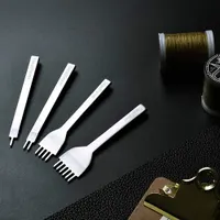 Leather Craft Tool 1/2/4/6 Prong Lacing Stitching Punch Hole (4mm) — фото 5