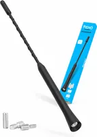 Car Aerial Antenna - Universal Black Car Aerial for All Models - Car Radio Antenna DAB FM Reception - DAB Screw in Car Ariel 24.5cm