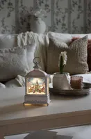 Новорічний LED ліхтар зі снігом Konstsmide, Снігова куля Ярмарок, Таймер — фото 2