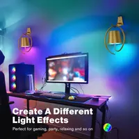 Беспроводной настенный LED светильник Faithorse (Аккумулятор), RGB, Золотой — фото 3