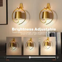 Беспроводной настенный LED светильник Faithorse (Аккумулятор), RGB, Золотой — фото 5