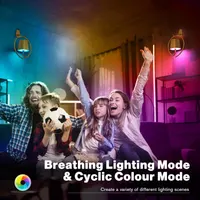 Бездротовий настінний LED світильник Faithorse (Акумулятор), RGB, Золотий — фото 6