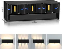 Вуличний настінний LED світильник 30W Kingwen, Регульований промінь, IP65 (Чорний)