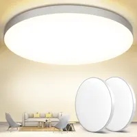 Набір з 2 LED світильників Befurglor 24Вт 28.5см (Стельові, 5000K, 2200Лм), Білий — фото 3