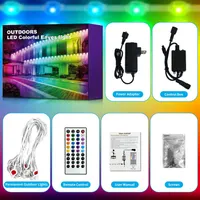Розумна вулична LED гірлянда XINKAITE (60 метрів, 250 RGB+IC), Wi-Fi, Водонепроникна IP67
