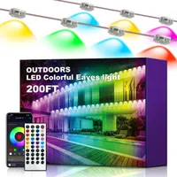 Умная уличная LED гирлянда XINKAITE (60 метров, 250 RGB+IC), Wi-Fi, Водонепроницаемая IP67 — фото 2
