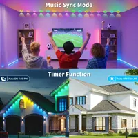 Умная уличная LED гирлянда XINKAITE (60 метров, 250 RGB+IC), Wi-Fi, Водонепроницаемая IP67 — фото 7