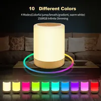 Сенсорний нічник для ліжка AISUO, Портативна лампа, RGB кольори, Таймер — фото 5