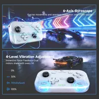 Беспроводной геймпад AceGamer Pocket (Складные стики) для Switch/PC/Android, 6-осевой гироскоп, Белый — фото 7
