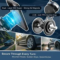 Універсальний вакуумний магнітний тримач телефону Jkoailiwi (MagSafe), 360°, На торпеду/скло — фото 7