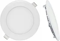 9w LED Round Ceiling Panel Light White Recessed Down Lighting, 150mm Dia, 75w Halogen Equivalent (4000K Warm White x 1) — фото 3