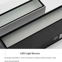 Вуличний настінний LED світильник BESNUT (12W, 20 см, IP65), Прямокутний бра, Чорний — фото 5