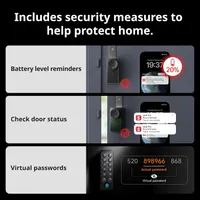 Розумний Wi-Fi замок SwitchBot Smart Lock Pro із сенсорною клавіатурою та відбитком пальця, Підтримка Matter — фото 6