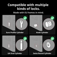 Розумний Wi-Fi замок SwitchBot Smart Lock Pro із сенсорною клавіатурою та відбитком пальця, Підтримка Matter — фото 7