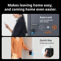 Розумний Wi-Fi замок SwitchBot Smart Lock Pro із сенсорною клавіатурою та відбитком пальця, Підтримка Matter — фото 8