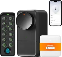 Умный Wi-Fi замок SwitchBot Smart Lock Pro с сенсорной клавиатурой и отпечатком пальца, Поддержка Matter — фото 3