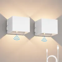 Акумуляторний настінний LED світильник K-Bright з датчиком руху (5 Вт), Магнітний, Антрацит — фото 7