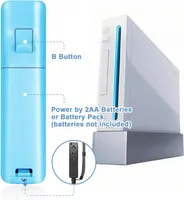 Набір контролерів AUFGLO для Nintendo Wii / Wii U (Remote + Nunchuck), Червоно-синій — фото 2