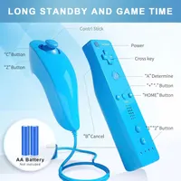 Набір контролерів AUFGLO для Nintendo Wii / Wii U (Remote + Nunchuck), Червоно-синій — фото 3