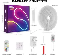 Умная неоновая LED-лента LUXONIC RGBIC (5 метров), Bluetooth APP, Гибкий неон — фото 3