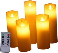 5pcs Battery-Operated Candles Flameless Unique Design for Wedding Home Decor — фото 3