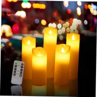 5pcs Battery-Operated Candles Flameless Unique Design for Wedding Home Decor — фото 6