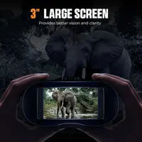 Бінокль нічного бачення CIGMAN з 3-дюймовим HD дисплеєм, Дальність 400м, ІЧ-підсвічування, 5000mAh — фото 2