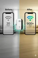 Репітер Wi-Fi HAFSI 300Mbps 2.4GHz підсилювач сигналу Ethernet порт WPS точка доступу для дому квартири — фото 3