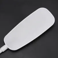 Настольная лампа сенсорная диммер гибкая USB аккумуляторная светильник для дома белая — фото 8