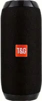 Портативная Bluetooth колонка T&G сабвуфер IPX4 TWS стерео звук для улицы дома черная — фото 3