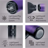 Glamoriser LightSpeed Zero Ultra Compact Digital Dryer - High-powered, ultra lightweight, incredibly quiet — фото 8