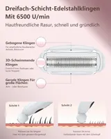Эпилятор бритва 3 в 1 IPX7 влажное и сухое бритье USB аккумуляторный для ухода за телом — фото 5