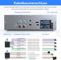 Автомагнітола 1DIN CENXINY Bluetooth FM MP3 2xUSB SD AUX пульт для автомобіля — фото 4