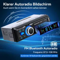 Автомагнітола 1DIN CENXINY Bluetooth FM MP3 2xUSB SD AUX пульт для автомобіля — фото 6