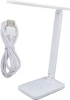 LED Desk Lamp, ABS Stepless Dimming 3 Lighting Modes Foldable Rotate Eye Protection Table Light USB Charging for Reading Study Bedroom Office — фото 3
