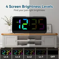 Вібро будильник Netzu Bed Shaker RGB підсвітка 2 часу гучний сигнал для людей зі сном — фото 6