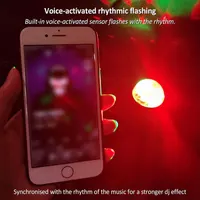 USB диско шар Ambient Light RGB светомузыка гибкий шланг для автомобиля и домашнего декора — фото 7