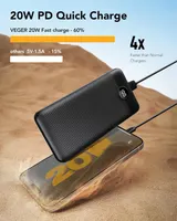 Повербанк VEGER 27000mAh 20W швидка зарядка PD QC 3.0 4 виходи потужний акумулятор — фото 4