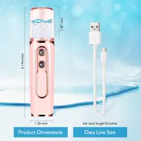 Нано розпилювач для обличчя та вій USB 30 мл зволоження шкіри портативний косметичний — фото 8