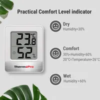 Термометр гігрометр ThermoPro TP49 смайлик комфорту цифровий датчик температури і вологості — фото 4