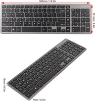 Беспроводной комплект клавиатура и мышь full size 102 клавиши 2.4GHz тихий набор для ПК — фото 5