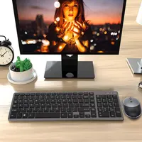 Беспроводной комплект клавиатура и мышь full size 102 клавиши 2.4GHz тихий набор для ПК — фото 9