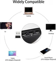 Wireless Keyboard and Mouse Combo, Full Size 102 Keys, Membrane, 2.4GHz, Laptop PC Tablet Smartphone — фото 4